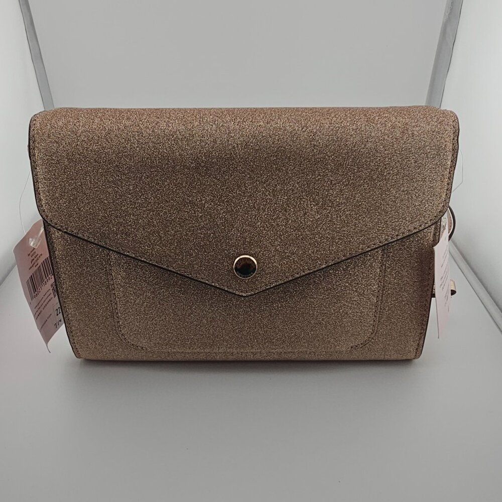 Kate Spade Rose Gold Glitter Crossbody Handbag